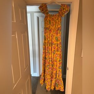 Love the Label floral maxi dress. Size xs. Never worn.